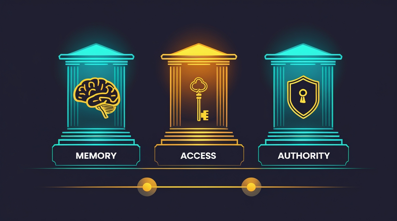 Memory. Access. Authority. The three things that turn scattered AI tools into a reliable colleague.